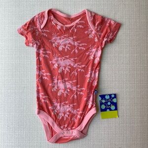 Kickee Pants shortsleeve onesie floral print